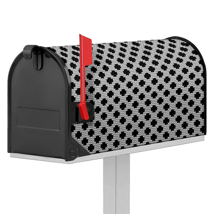 Polka Dot Knitted Pattern Print Mailbox Cover