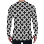 Polka Dot Knitted Pattern Print Men's Long Sleeve T-Shirt