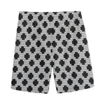 Polka Dot Knitted Pattern Print Men's Sports Shorts