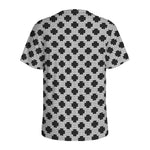 Polka Dot Knitted Pattern Print Men's Sports T-Shirt