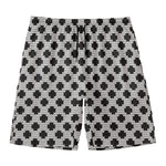 Polka Dot Knitted Pattern Print Men's Swim Trunks