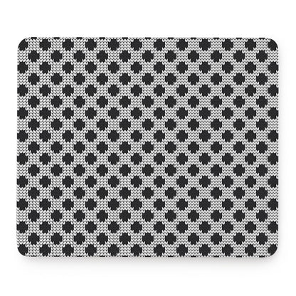 Polka Dot Knitted Pattern Print Mouse Pad