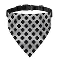 Polka Dot Knitted Pattern Print Over The Collar Dog Bandana