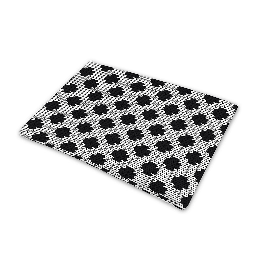 Polka Dot Knitted Pattern Print Pet Cooling Mat Cover