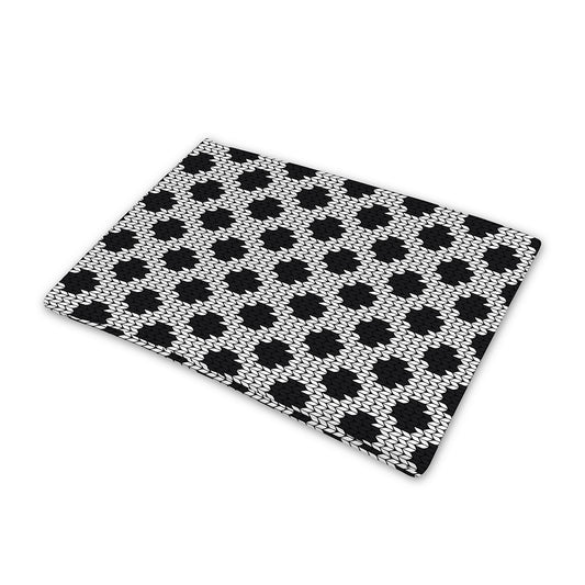 Polka Dot Knitted Pattern Print Pet Cooling Mat Cover