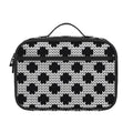 Polka Dot Knitted Pattern Print Portable Lunch Bag