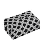 Polka Dot Knitted Pattern Print Rectangle Tissue Box Cover