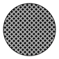Polka Dot Knitted Pattern Print Round Floor Mat