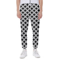 Polka Dot Knitted Pattern Print Joggers