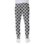 Polka Dot Knitted Pattern Print Scuba Joggers