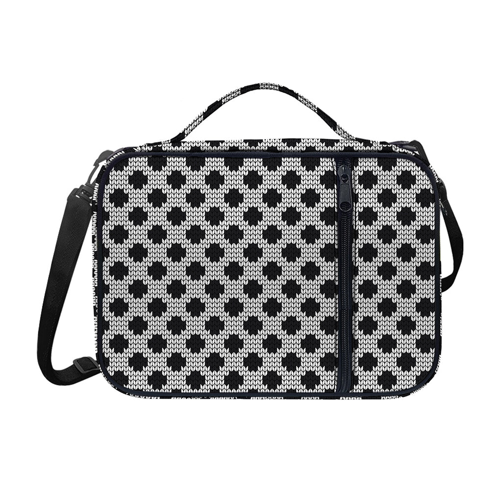 Polka Dot Knitted Pattern Print Shoulder Strap Bible Bag