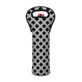 Polka Dot Knitted Pattern Print Single Neoprene Wine Tote