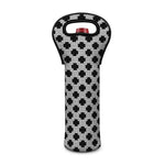 Polka Dot Knitted Pattern Print Single Neoprene Wine Tote