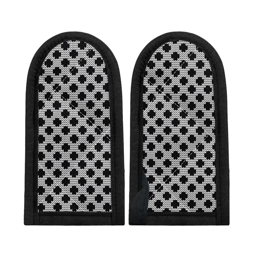 Polka Dot Knitted Pattern Print Skillet Handle Cover