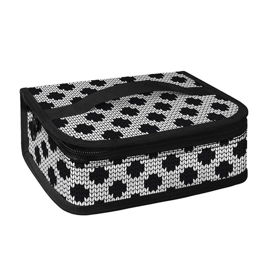 Polka Dot Knitted Pattern Print Small Lunch Bag