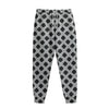 Polka Dot Knitted Pattern Print Sweatpants