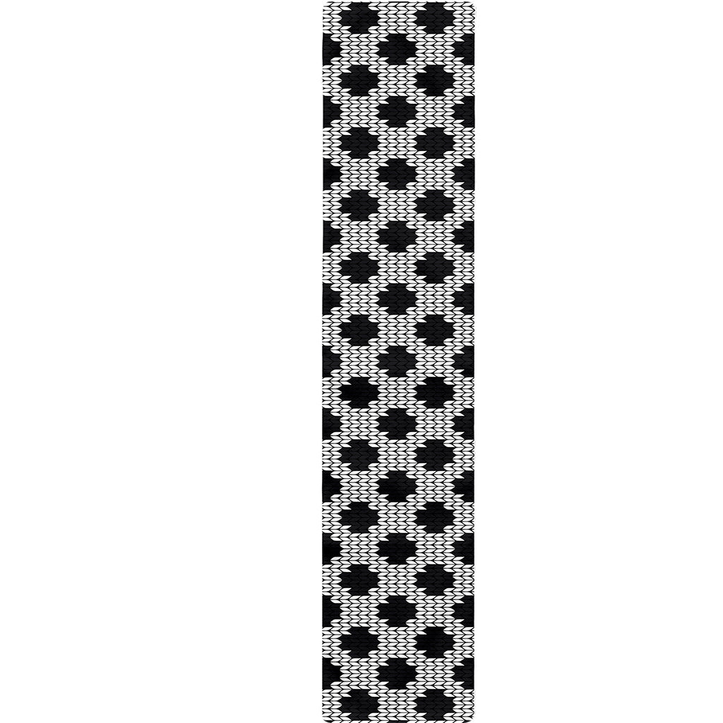 Polka Dot Knitted Pattern Print Table Runner