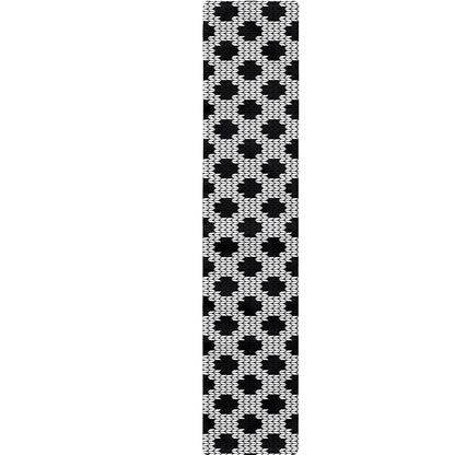Polka Dot Knitted Pattern Print Table Runner