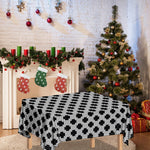 Polka Dot Knitted Pattern Print Tablecloth