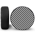 Polka Dot Knitted Pattern Print Tire Cover