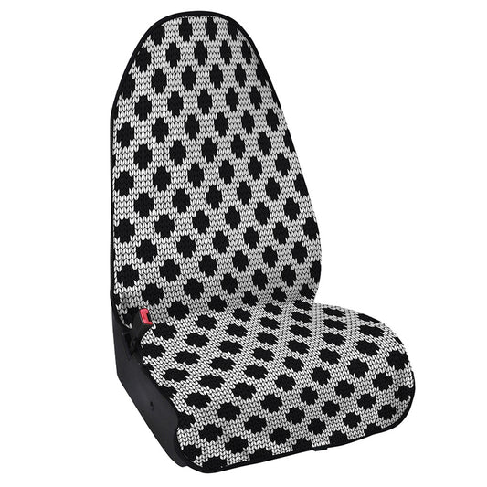 Polka Dot Knitted Pattern Print Waterproof Car Seat Cover