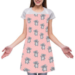 Polka Dot Koala Pattern Print Adjustable Apron