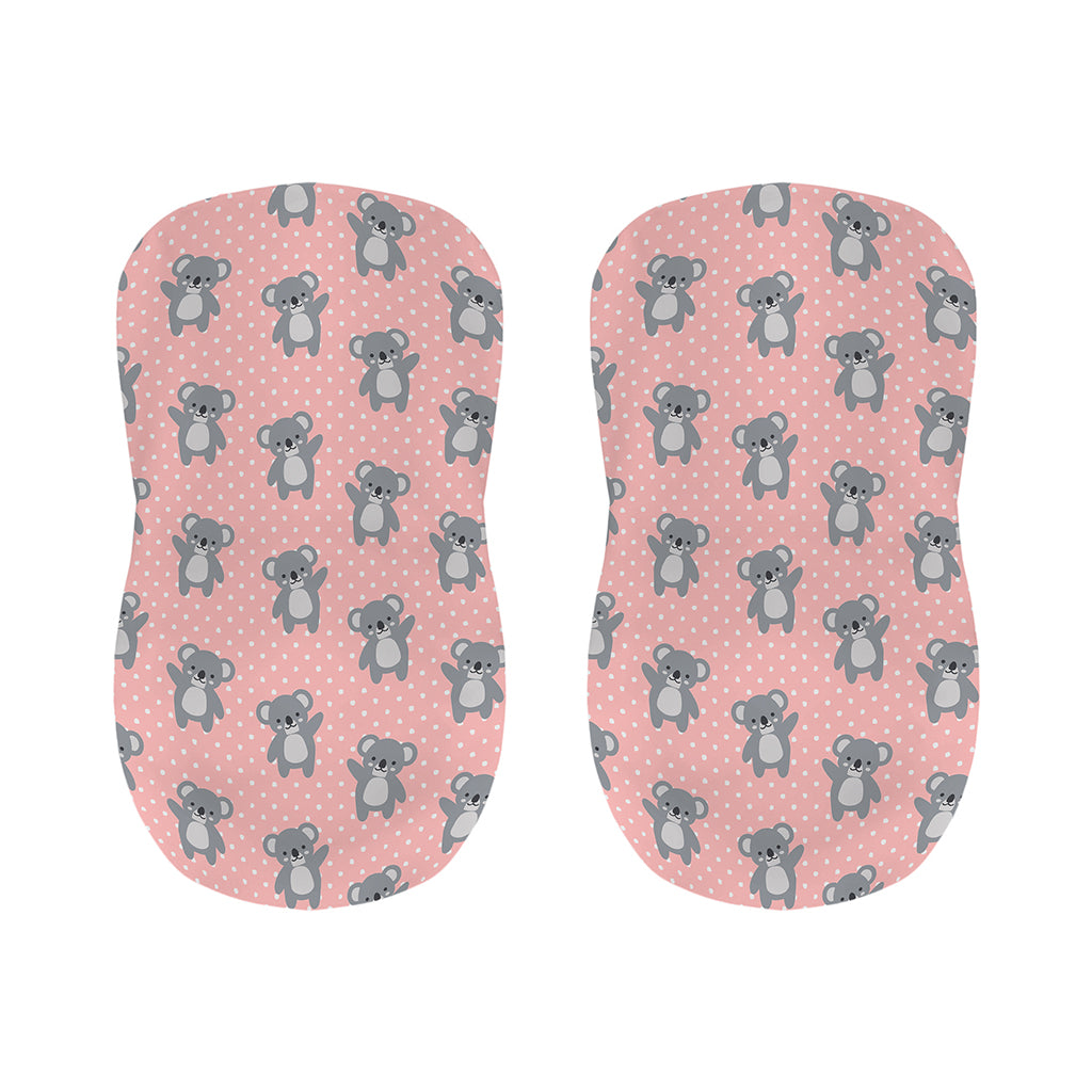 Polka Dot Koala Pattern Print Bar Stool Covers