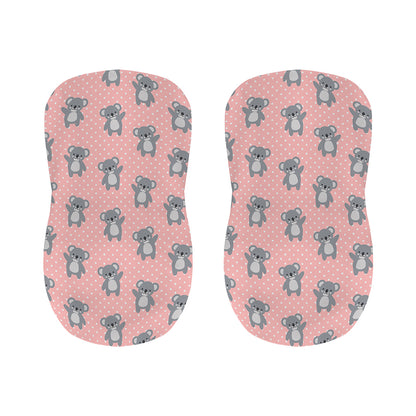 Polka Dot Koala Pattern Print Bar Stool Covers