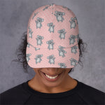Polka Dot Koala Pattern Print Baseball Cap