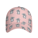 Polka Dot Koala Pattern Print Baseball Cap