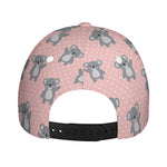 Polka Dot Koala Pattern Print Baseball Cap