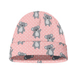 Polka Dot Koala Pattern Print Beanie