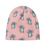 Polka Dot Koala Pattern Print Beanie