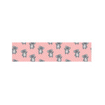 Polka Dot Koala Pattern Print Bed Runner