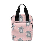 Polka Dot Koala Pattern Print Bible Tote Bag