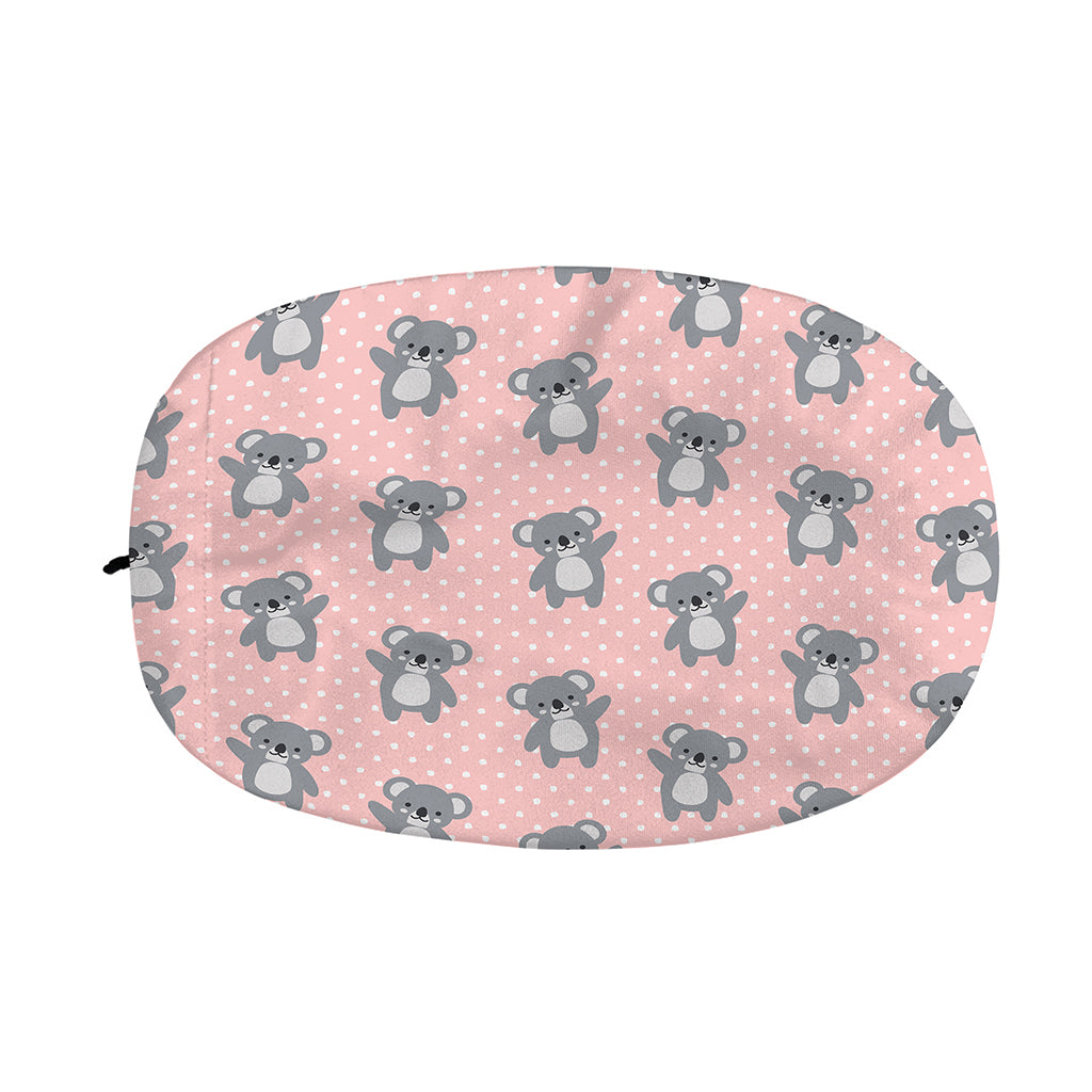 Polka Dot Koala Pattern Print Car Side Mirror Covers