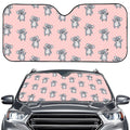 Polka Dot Koala Pattern Print Car Windshield Sun Shade