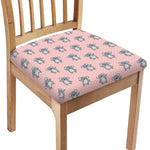 Polka Dot Koala Pattern Print Chair Cushion Cover
