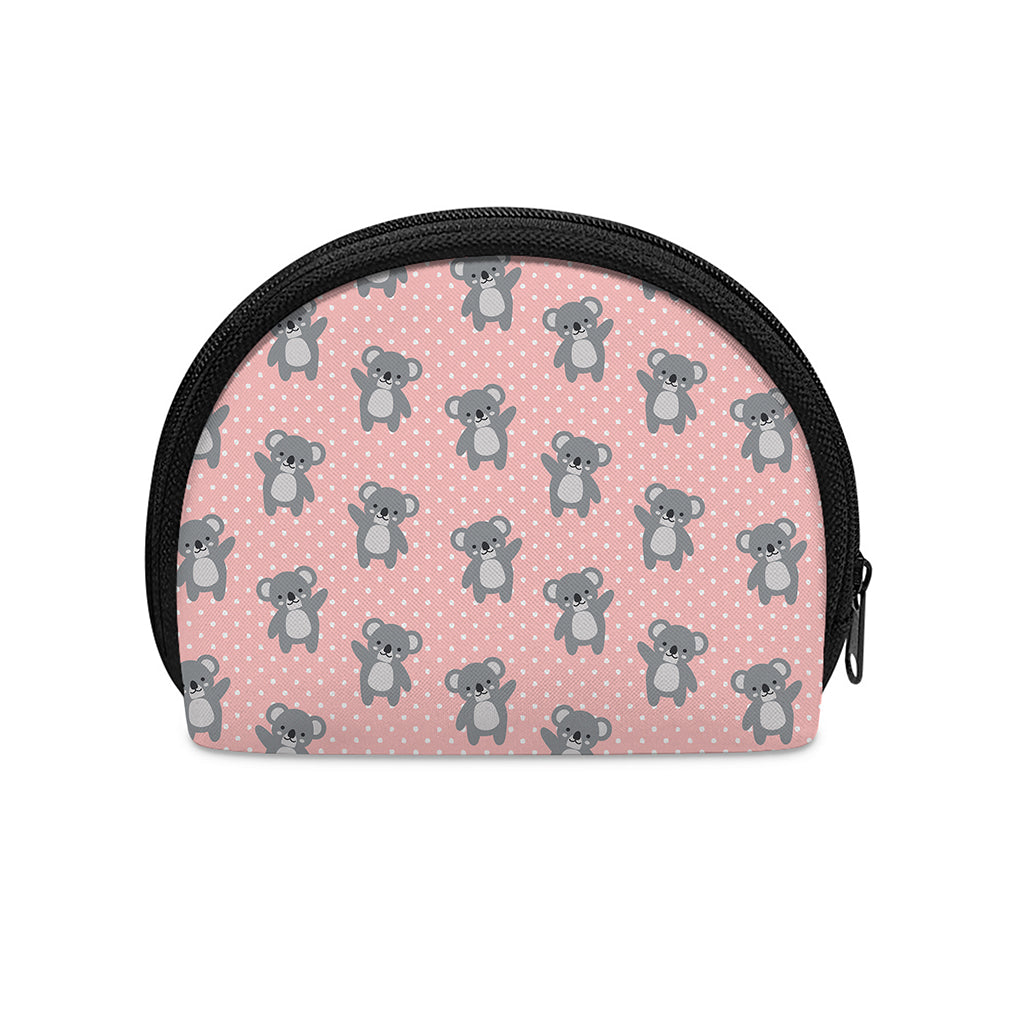 Polka Dot Koala Pattern Print Coin Purse