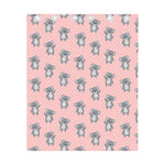 Polka Dot Koala Pattern Print Curtain