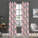 Polka Dot Koala Pattern Print Curtain