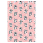 Polka Dot Koala Pattern Print Curtain