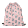 Polka Dot Koala Pattern Print Drawstring Bag