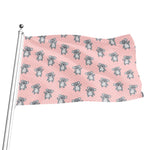 Polka Dot Koala Pattern Print Flag