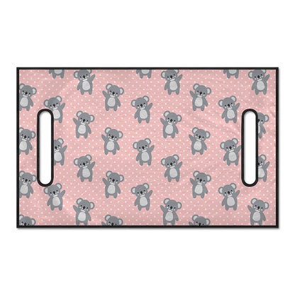 Polka Dot Koala Pattern Print Golf Cart Seat Cover