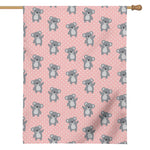 Polka Dot Koala Pattern Print House Flag