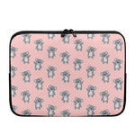 Polka Dot Koala Pattern Print Laptop Sleeve