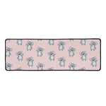 Polka Dot Koala Pattern Print Long Kitchen Mat