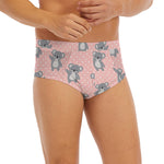 Polka Dot Koala Pattern Print Men's Briefs