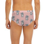 Polka Dot Koala Pattern Print Men's Briefs